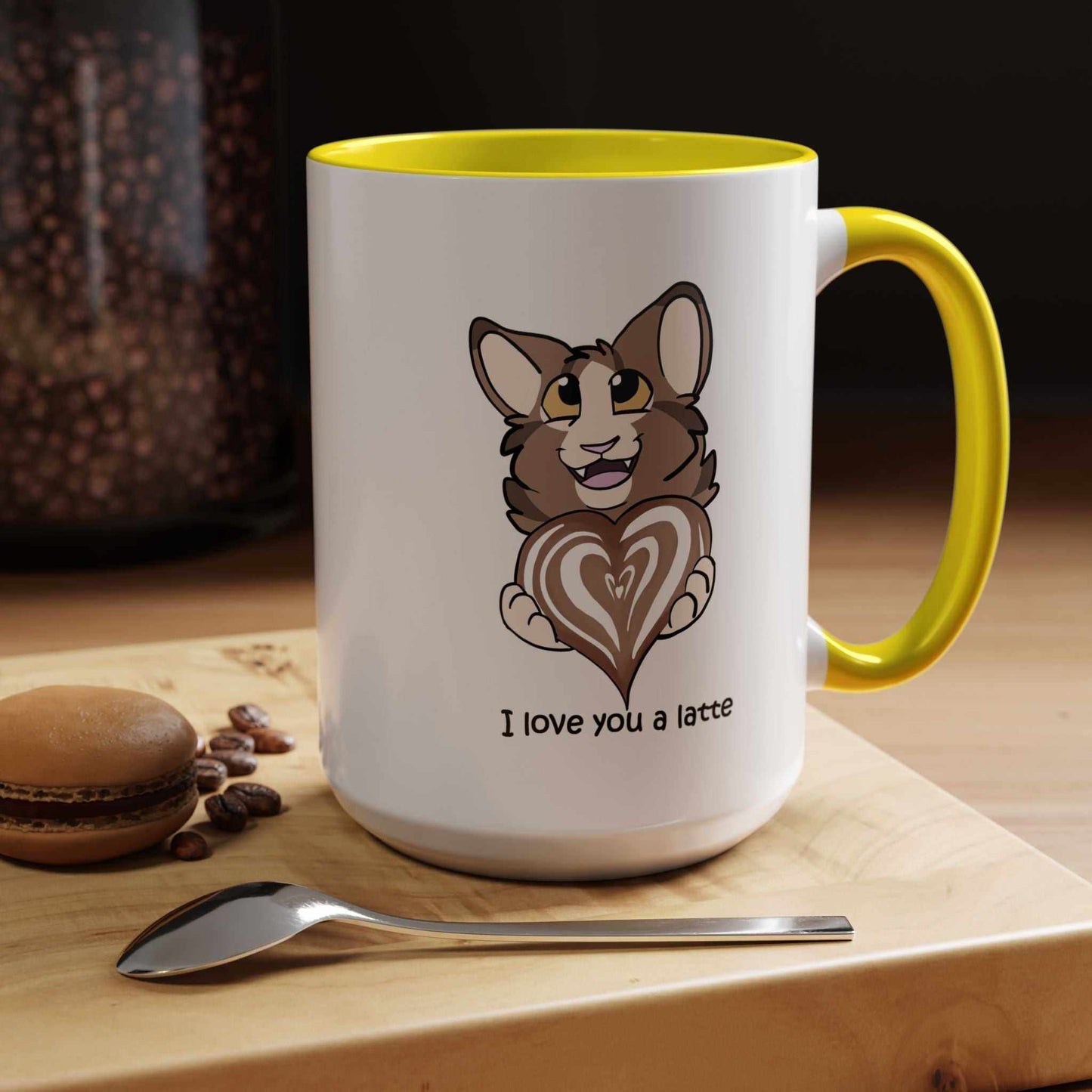 I Love You a Latte - Cute Cat Coffee Mug