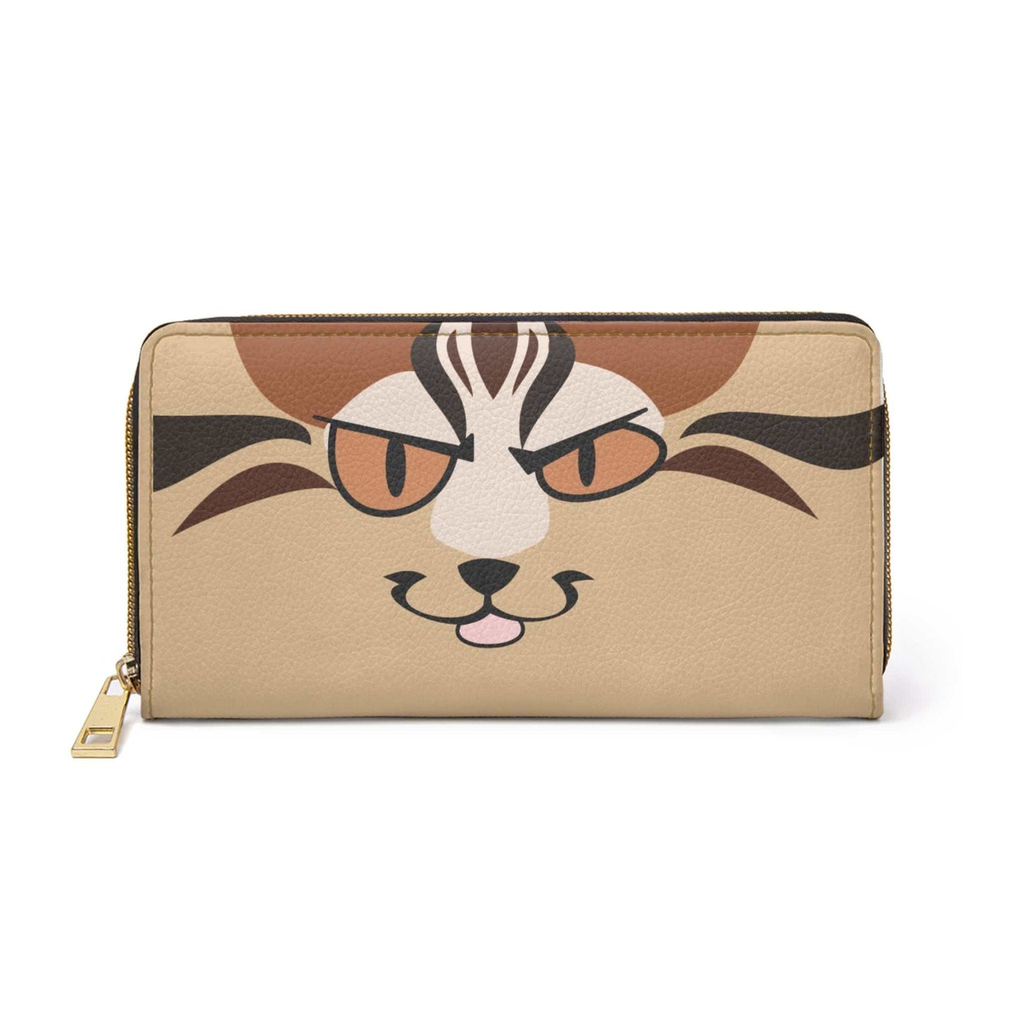 Zipper Wallet - Cattacino cat design