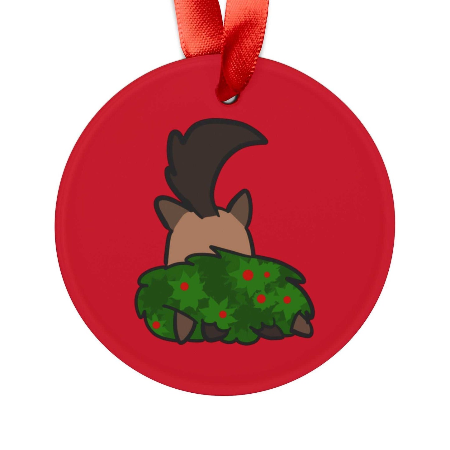 Christmas Wreath ornament cat