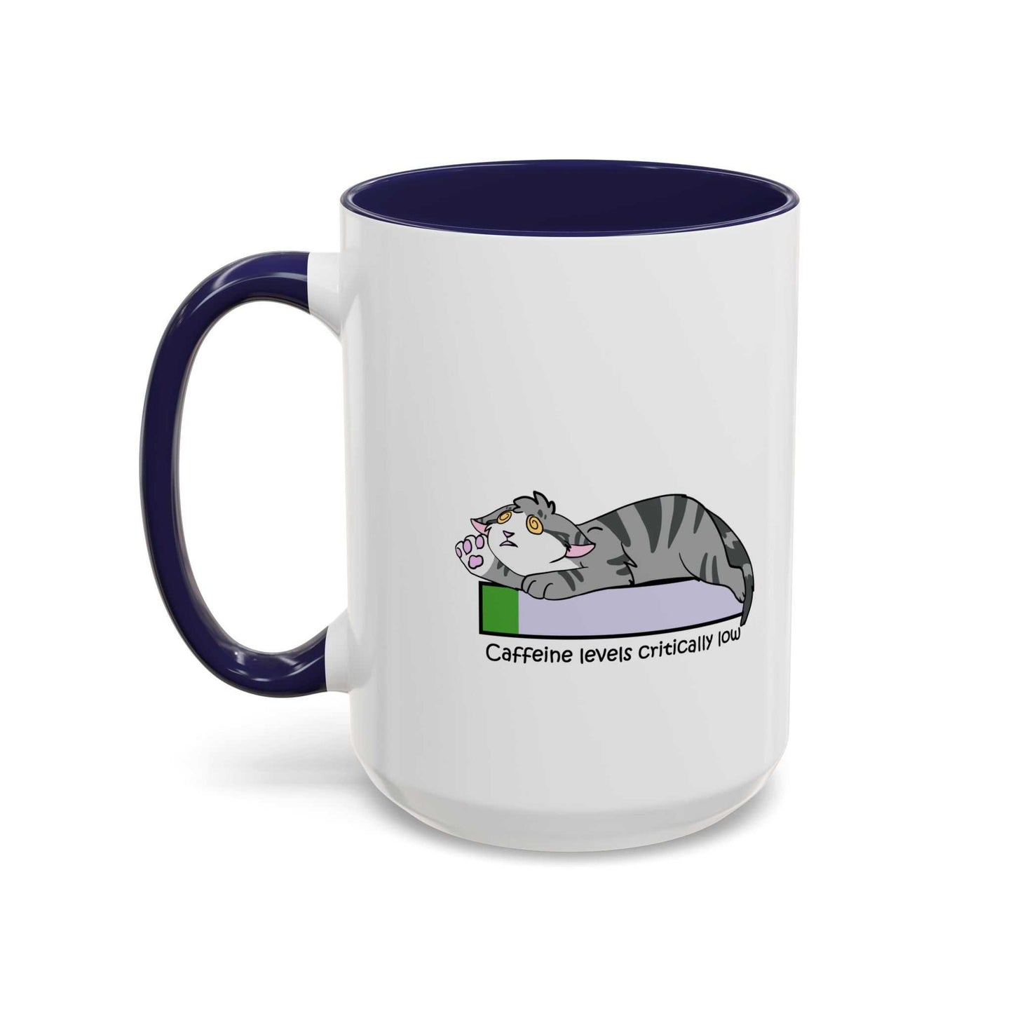 Funny Cat Coffee Mug- Caffeine Levels