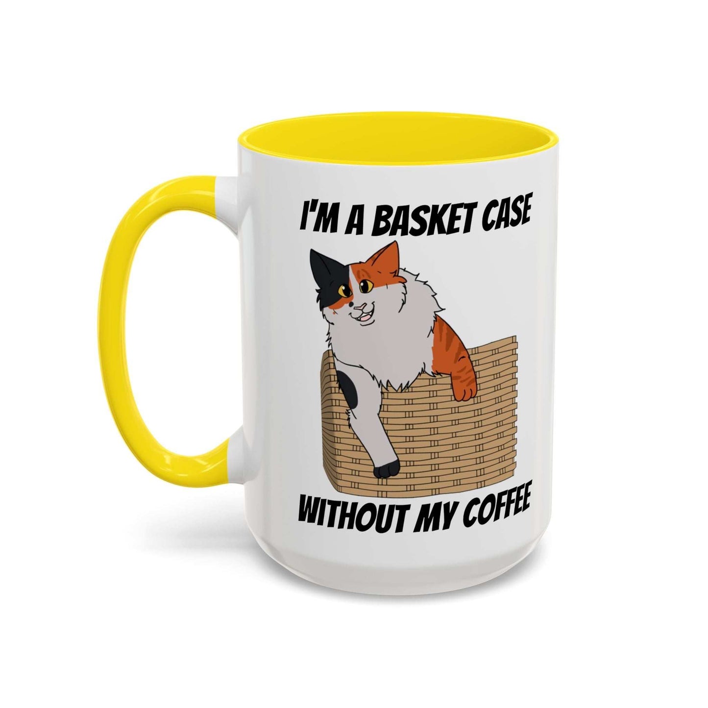 Funny Coffee Mug - Basket Case Cat