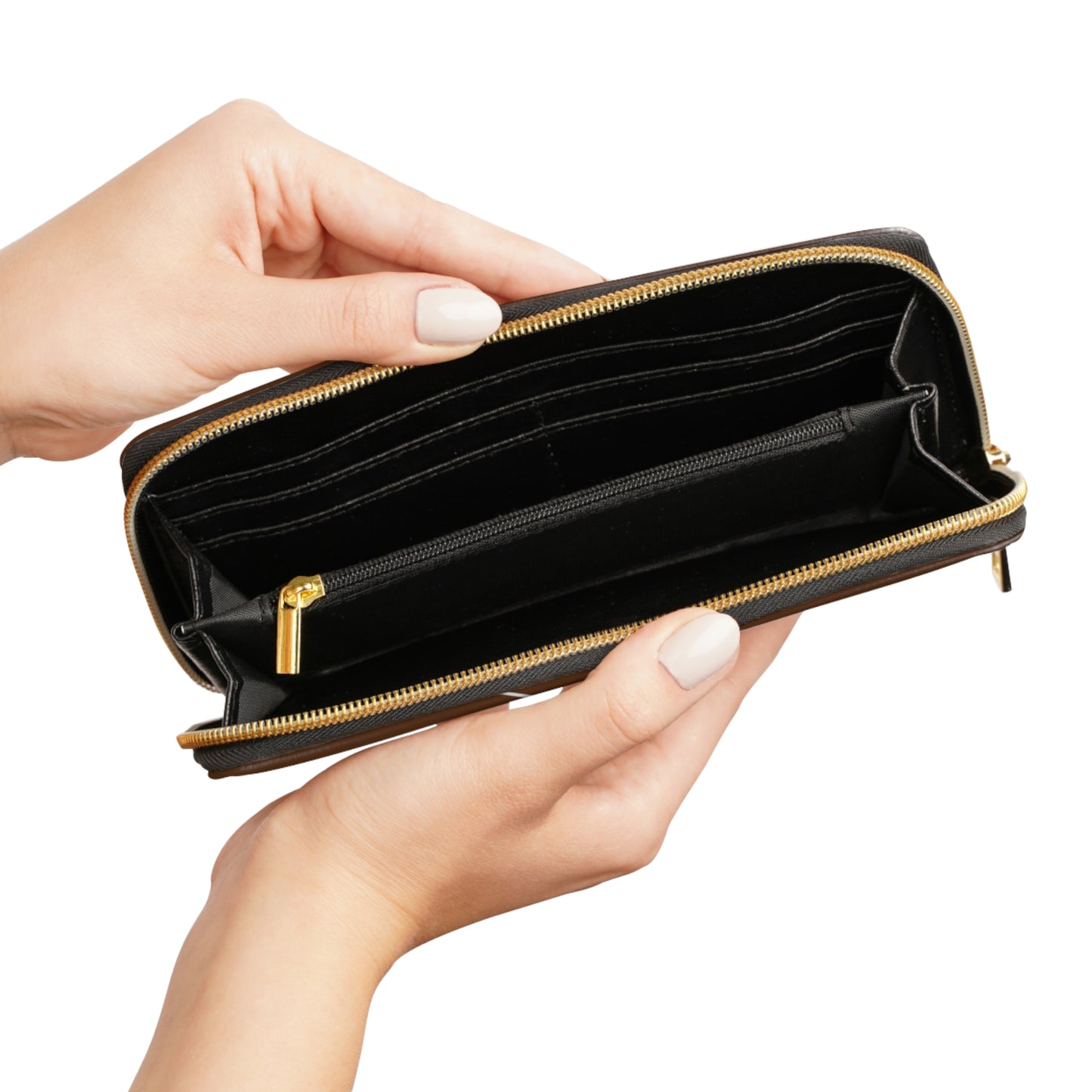 Zipper Wallet - Chocolate and Caramel Cat Themed