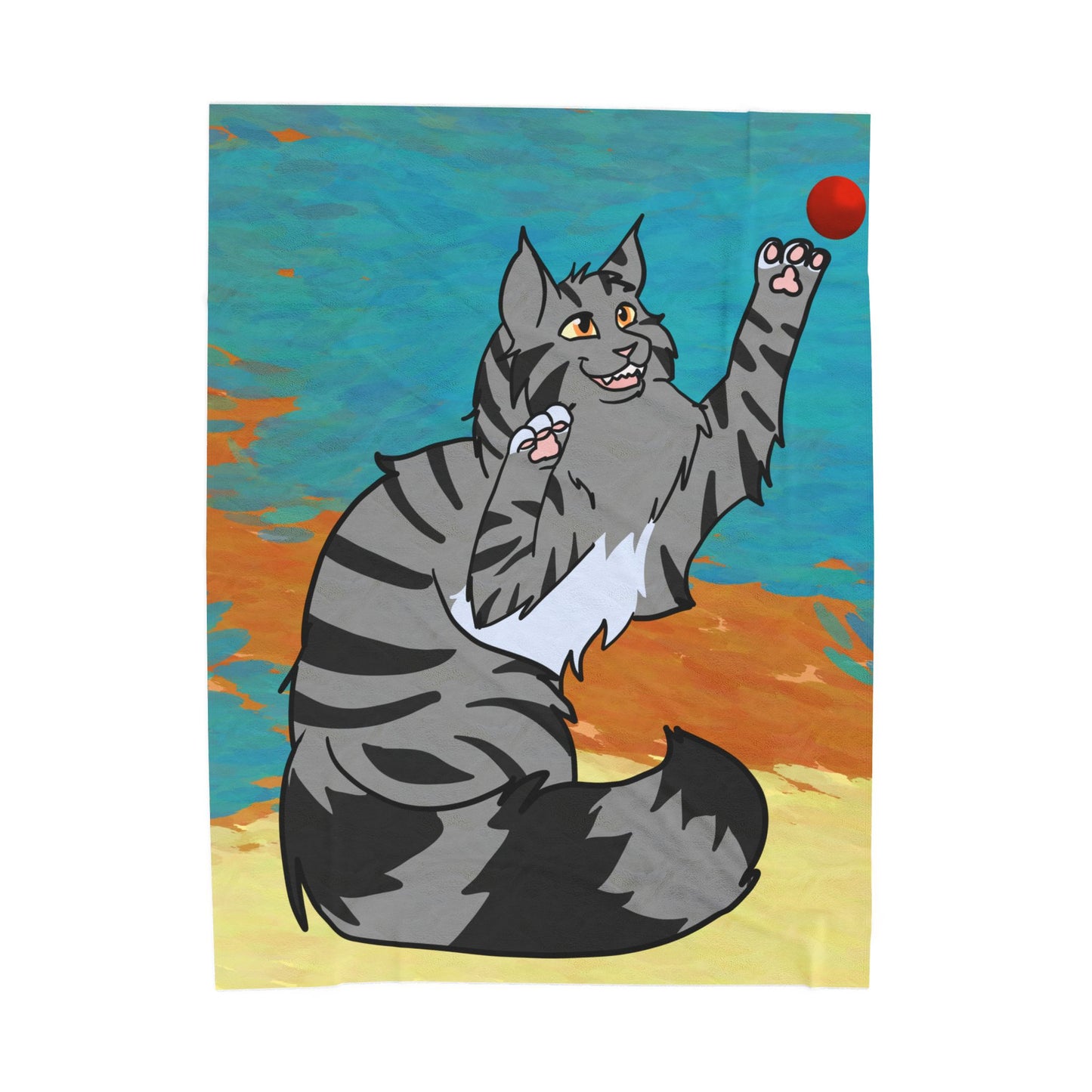 Custom Pet Portrait Throw Blanket