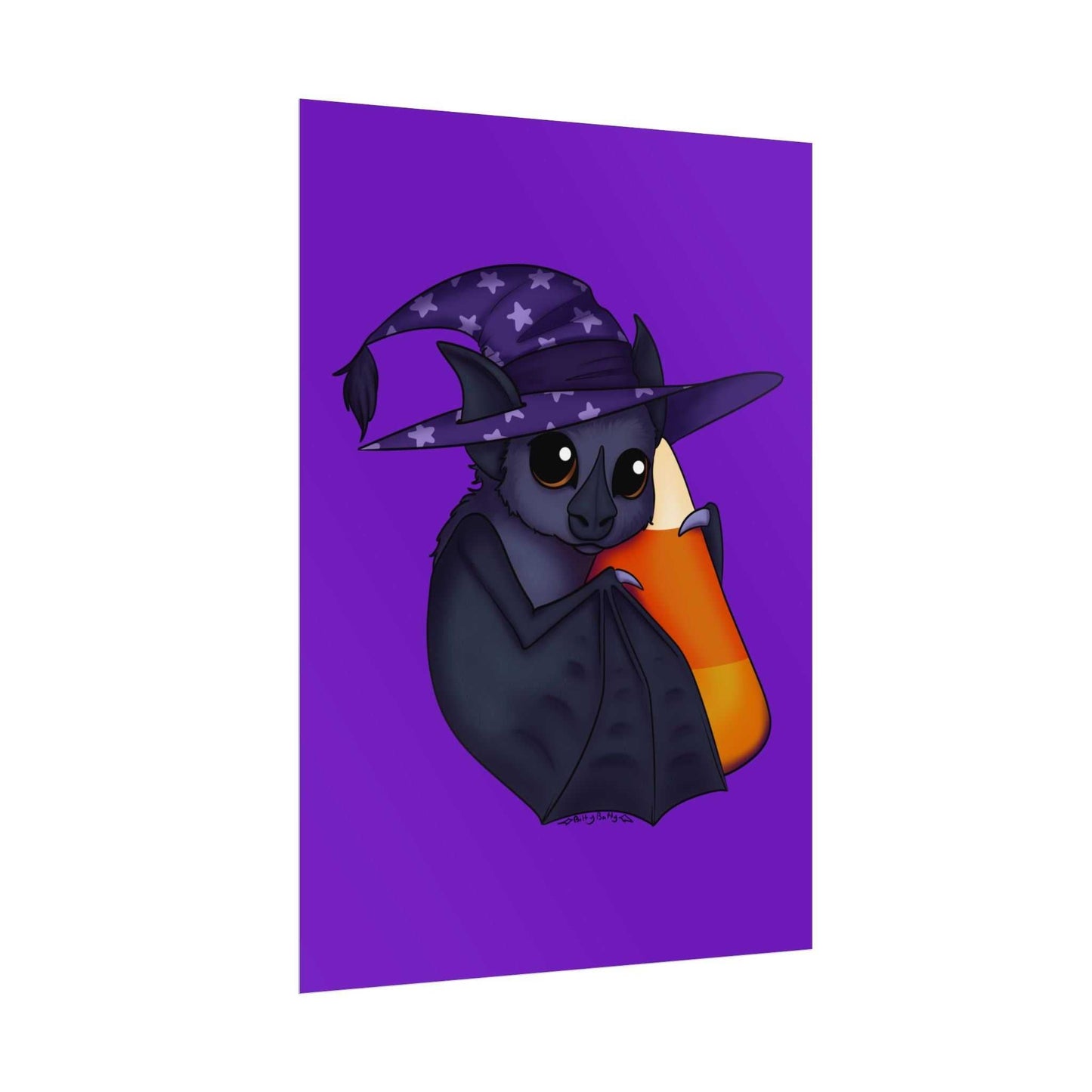 Bat and Candy Corn Print