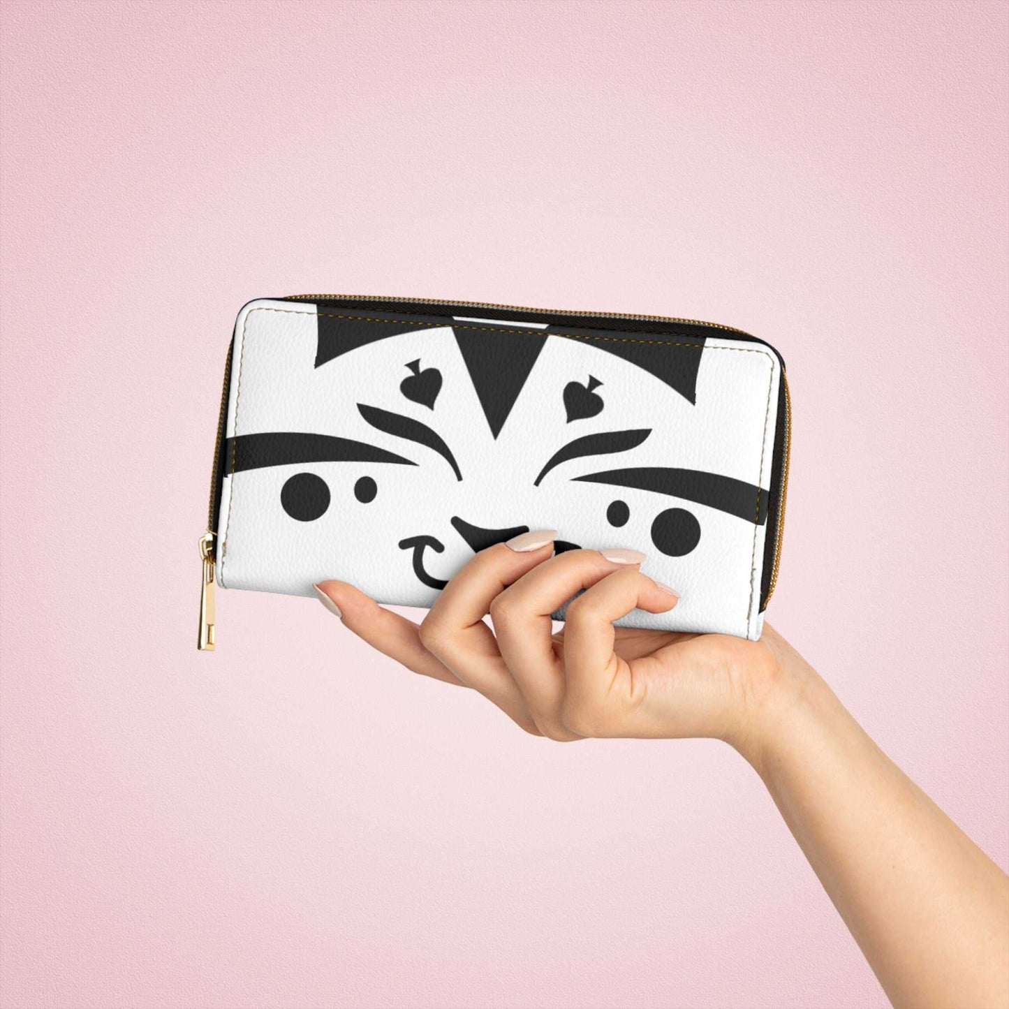 Poker Cat Zipper Wallet
