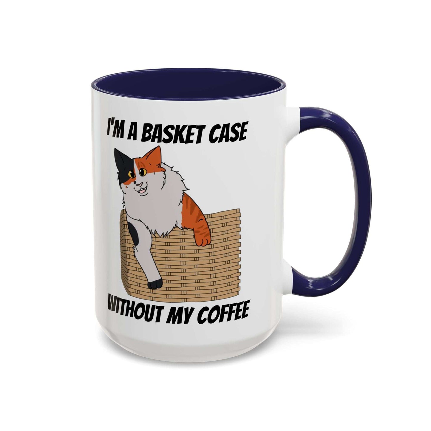 Funny Coffee Mug - Basket Case Cat