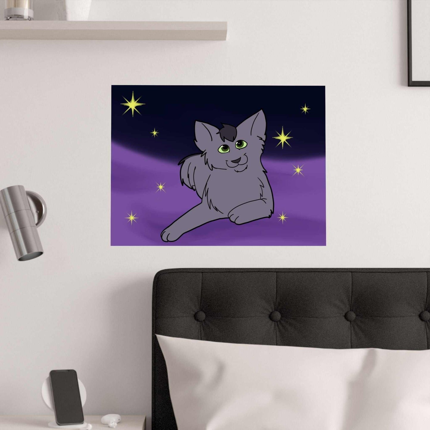 Starry Cat Poster