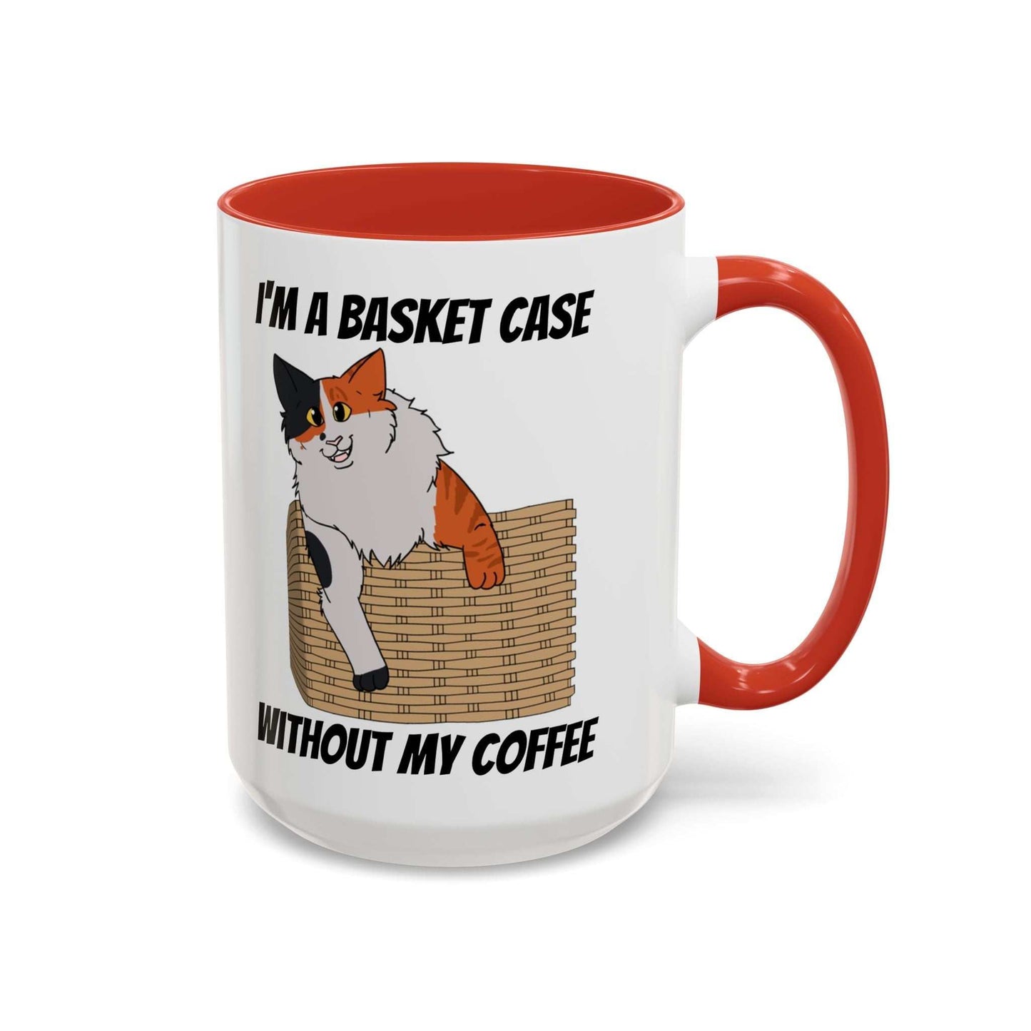 Funny Coffee Mug - Basket Case Cat