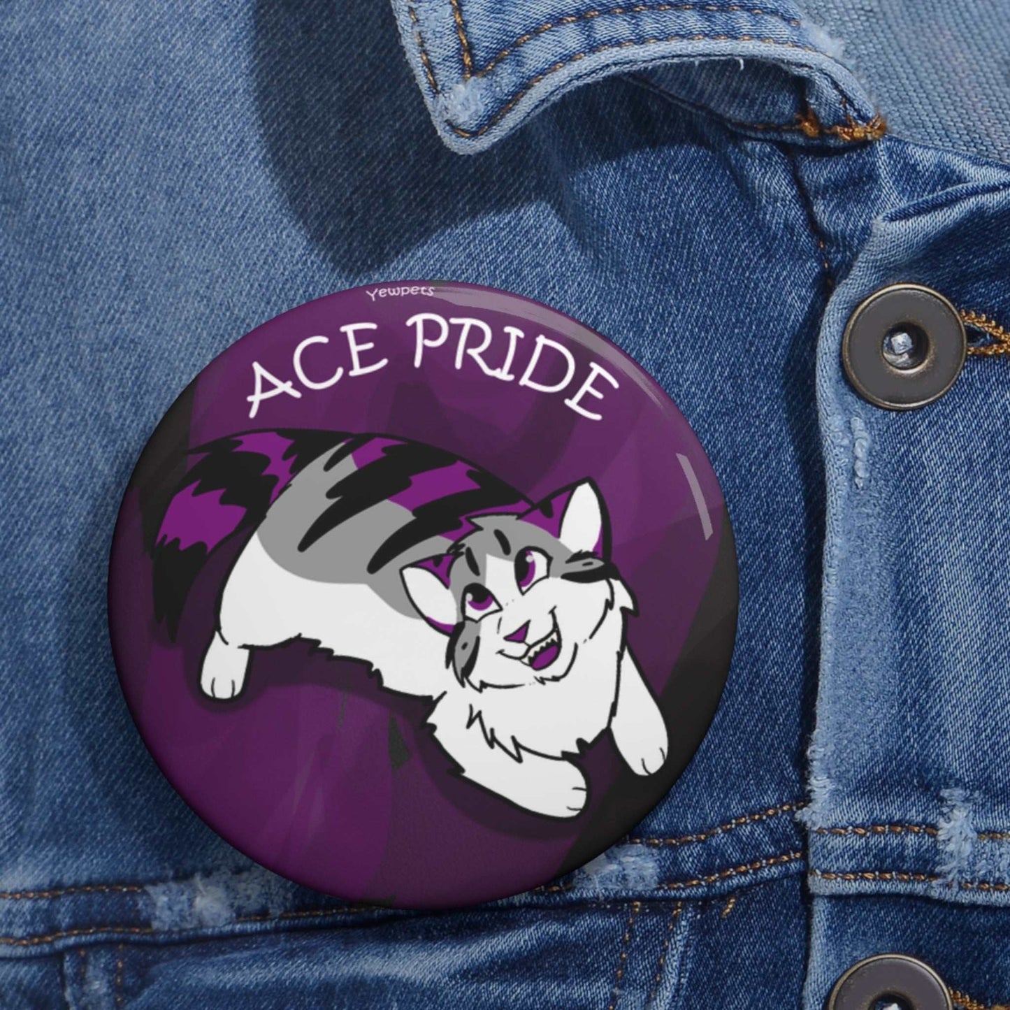 Ace Pride Pinback Button