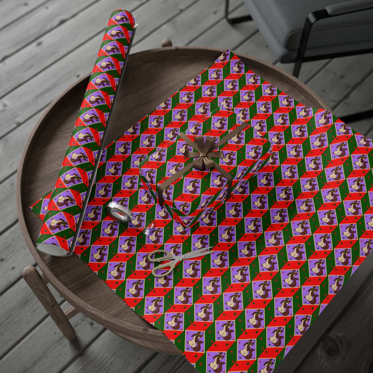 Cat Wrapping Paper- Ball of String Design