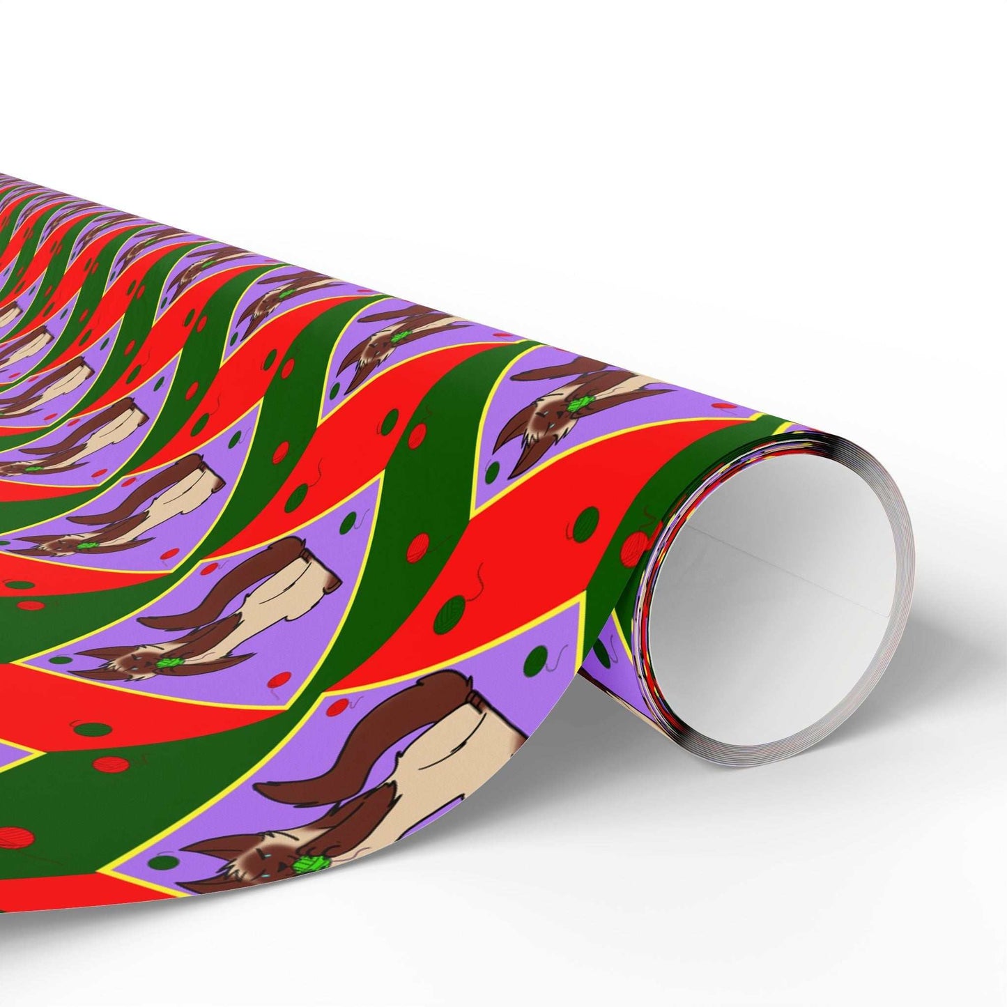 Cat Wrapping Paper- Ball of String Design