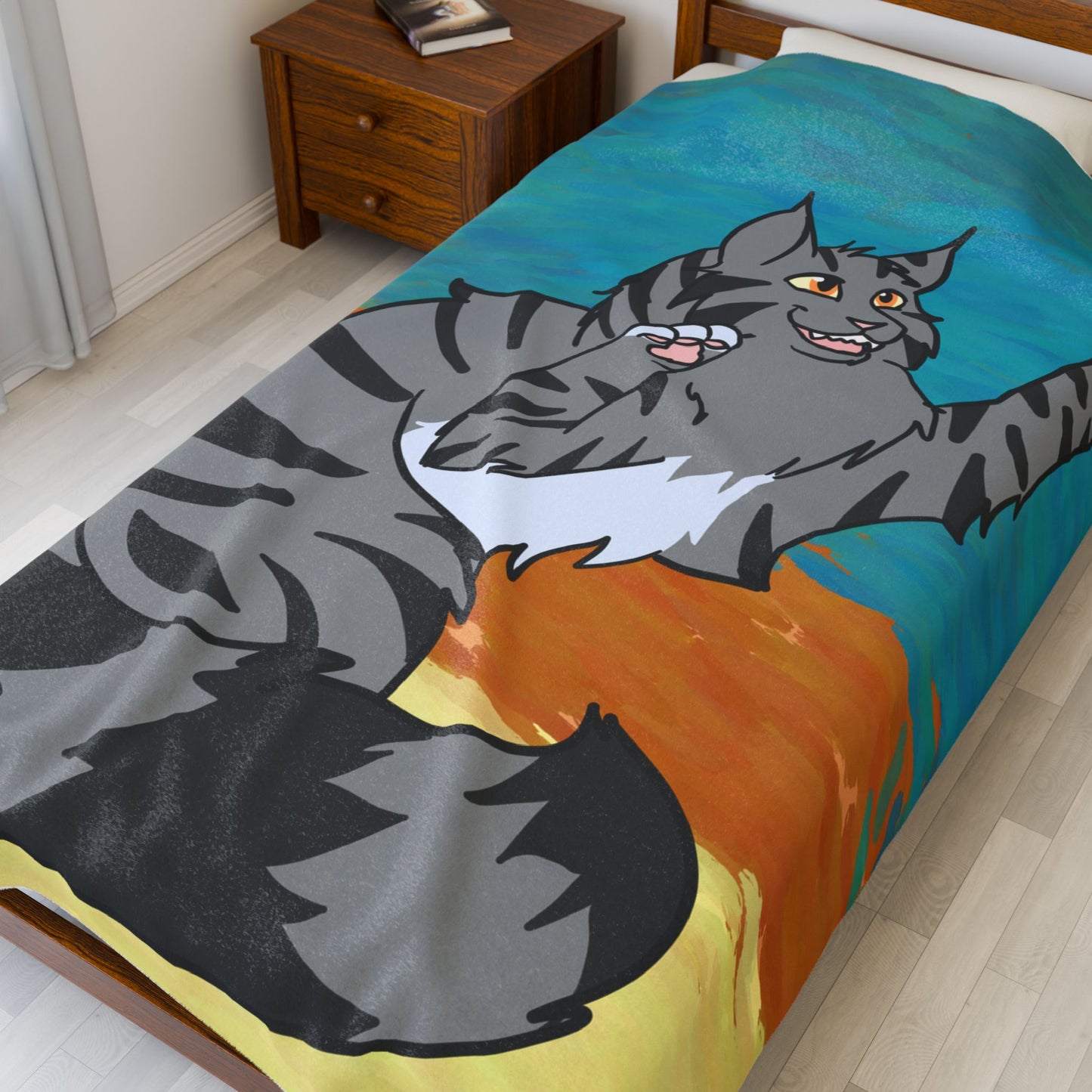 Custom Pet Portrait Throw Blanket