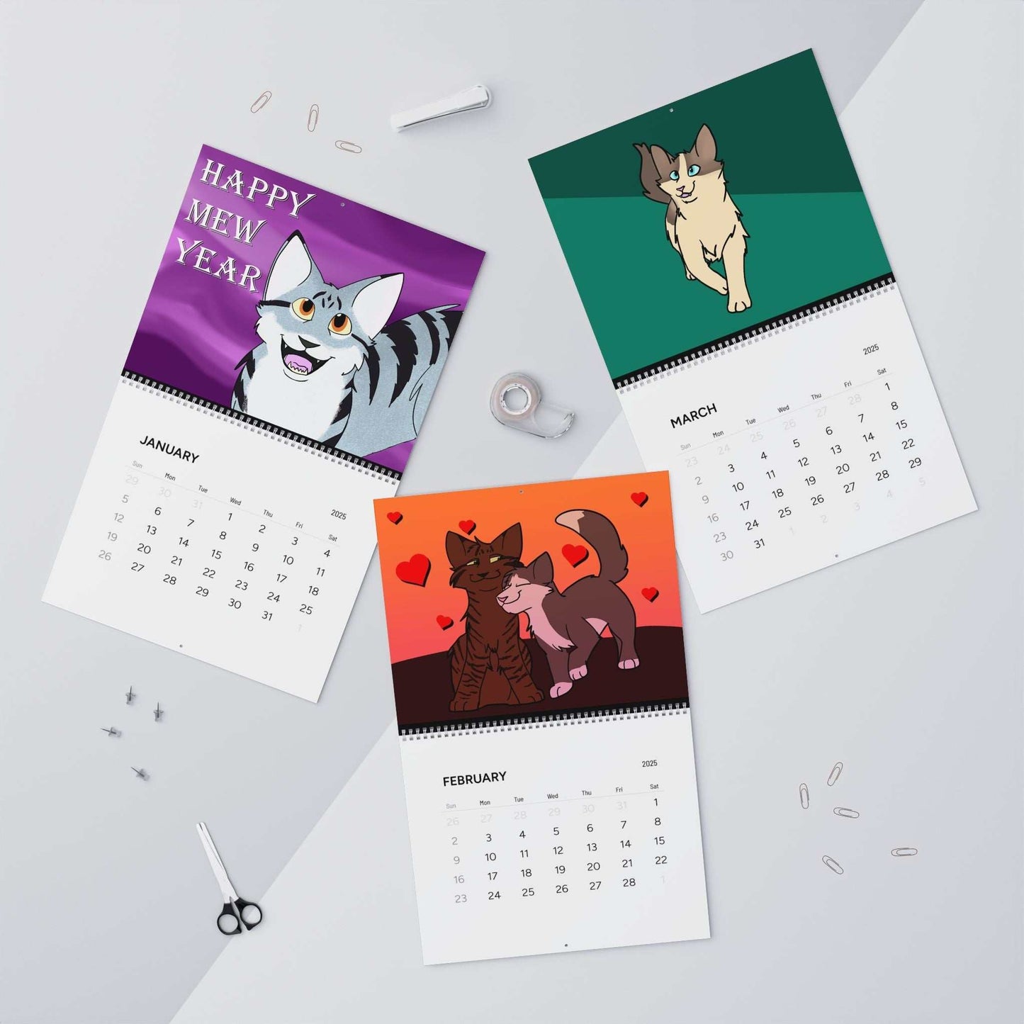 Cat Wall Calendar