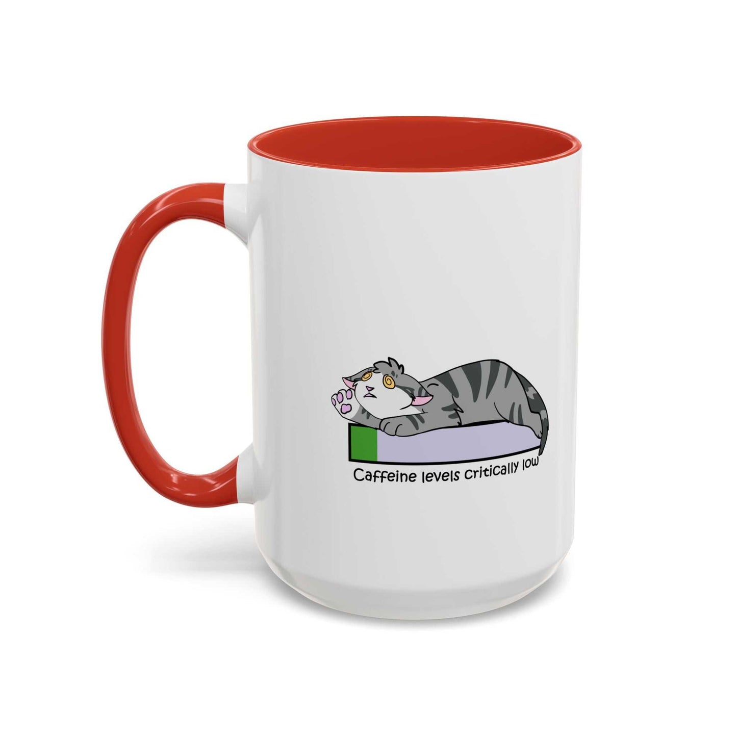 Funny Cat Coffee Mug- Caffeine Levels
