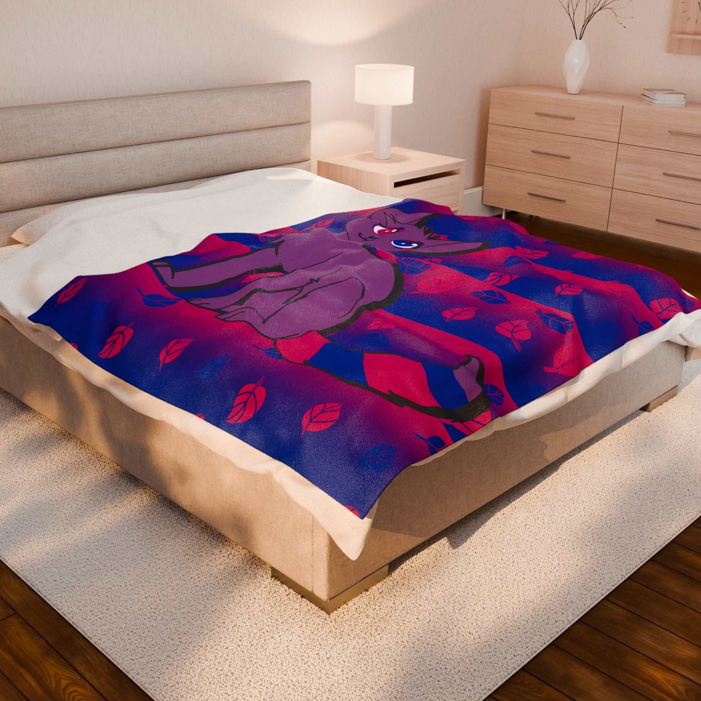 Bisexual Pride Cat- Throw Blanket