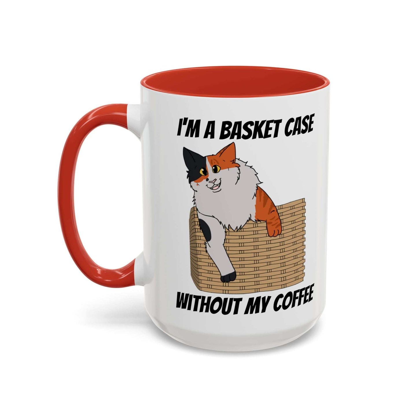 Funny Coffee Mug - Basket Case Cat