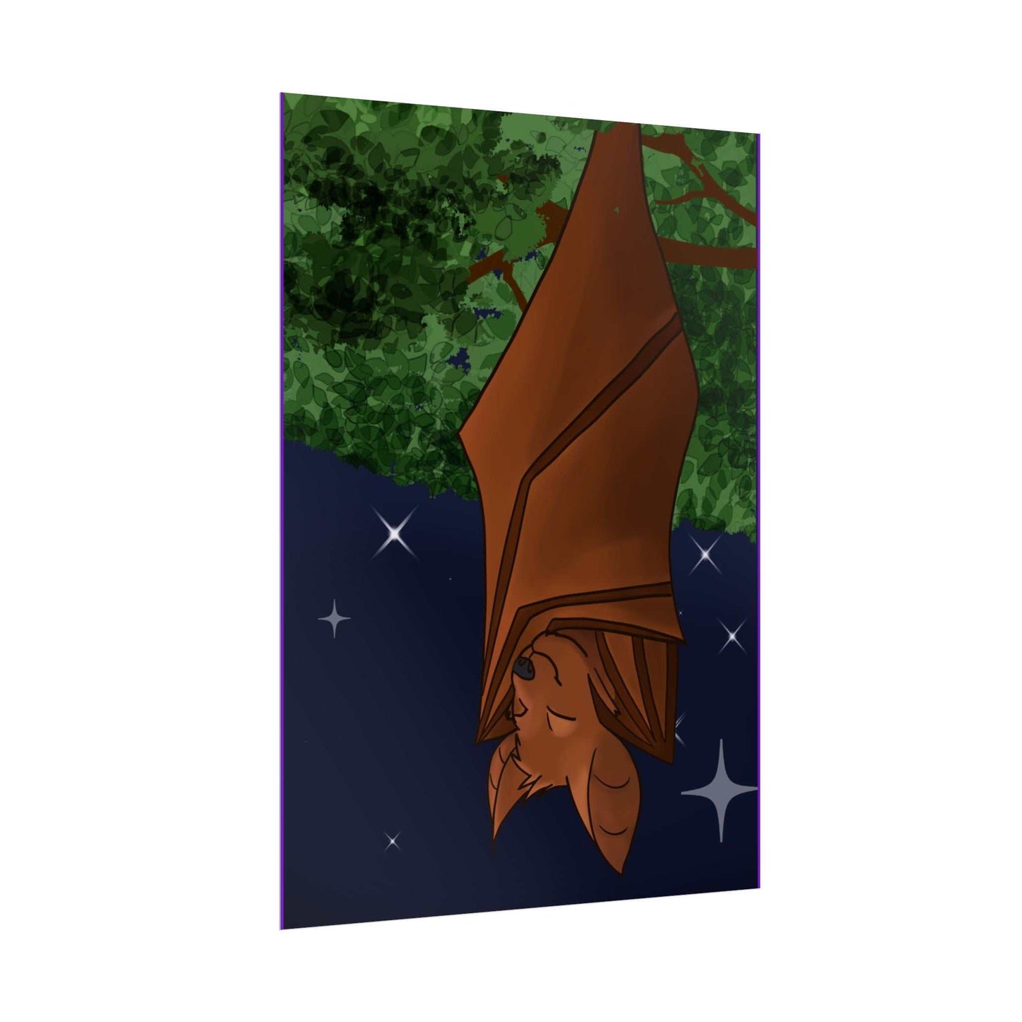 Hanging Bat Print