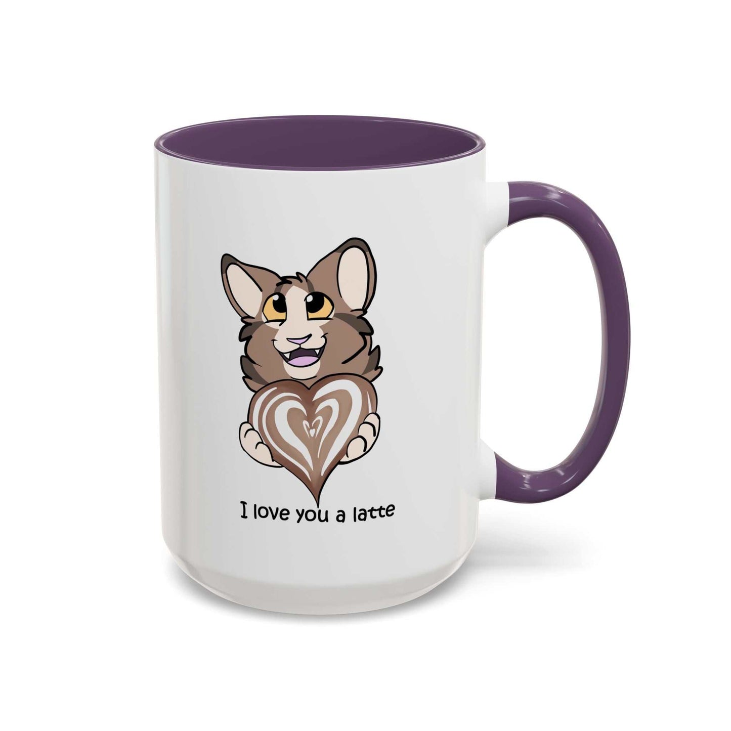 I Love You a Latte - Cute Cat Coffee Mug