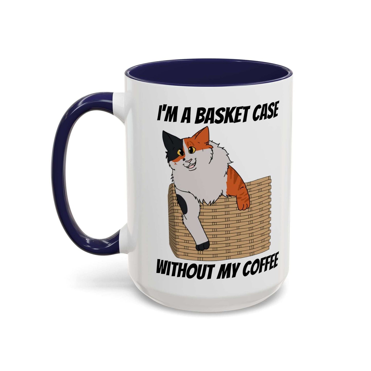 Funny Coffee Mug - Basket Case Cat