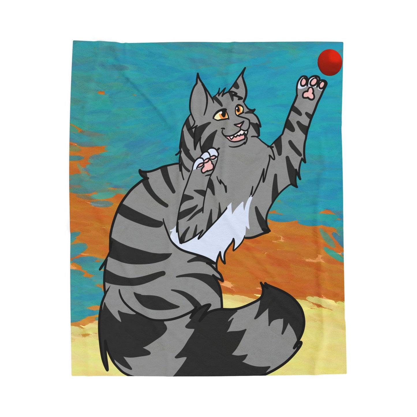 Custom Pet Portrait Throw Blanket