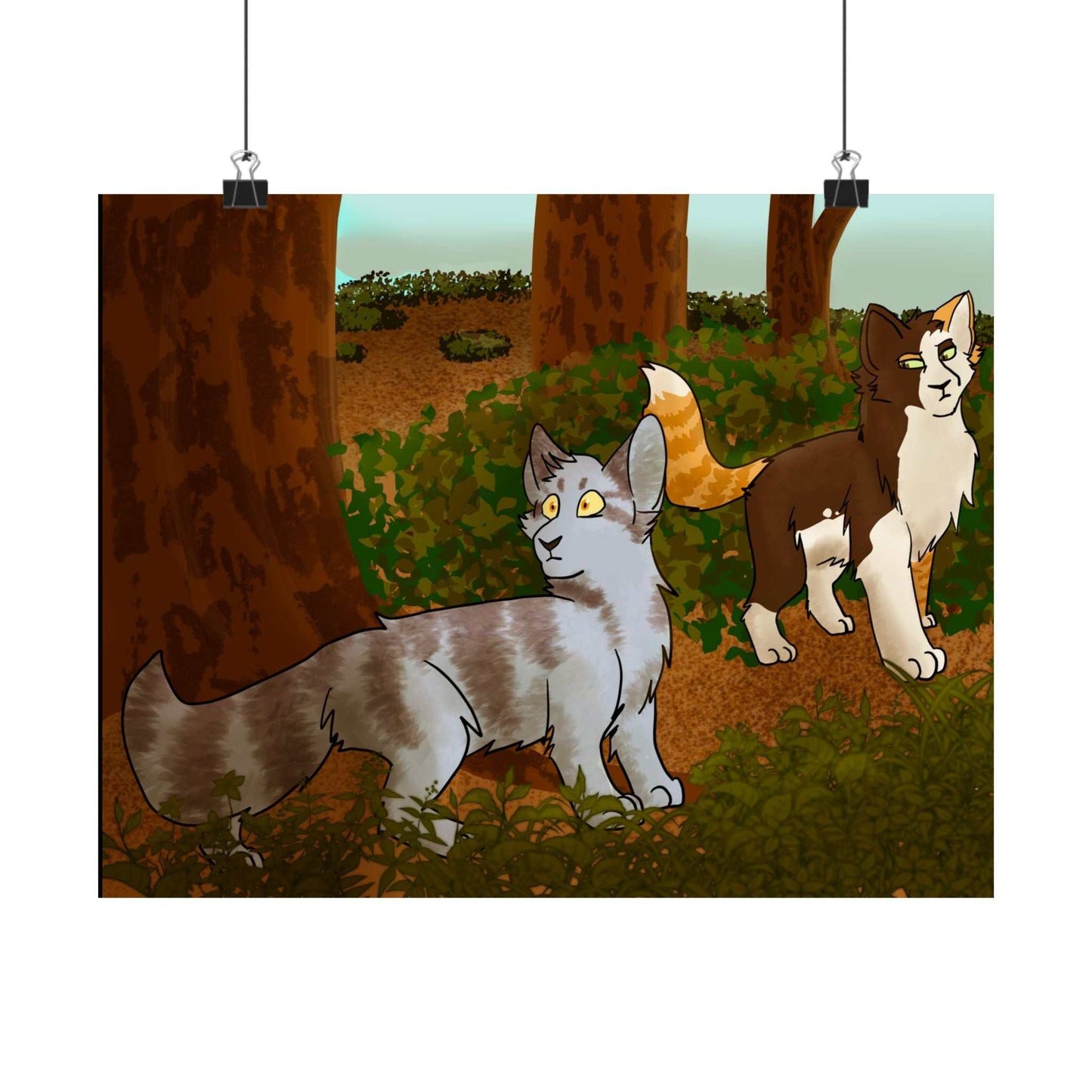 Forest Cats Poster