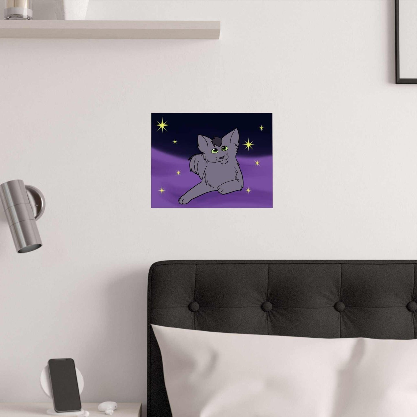 Starry Cat Poster