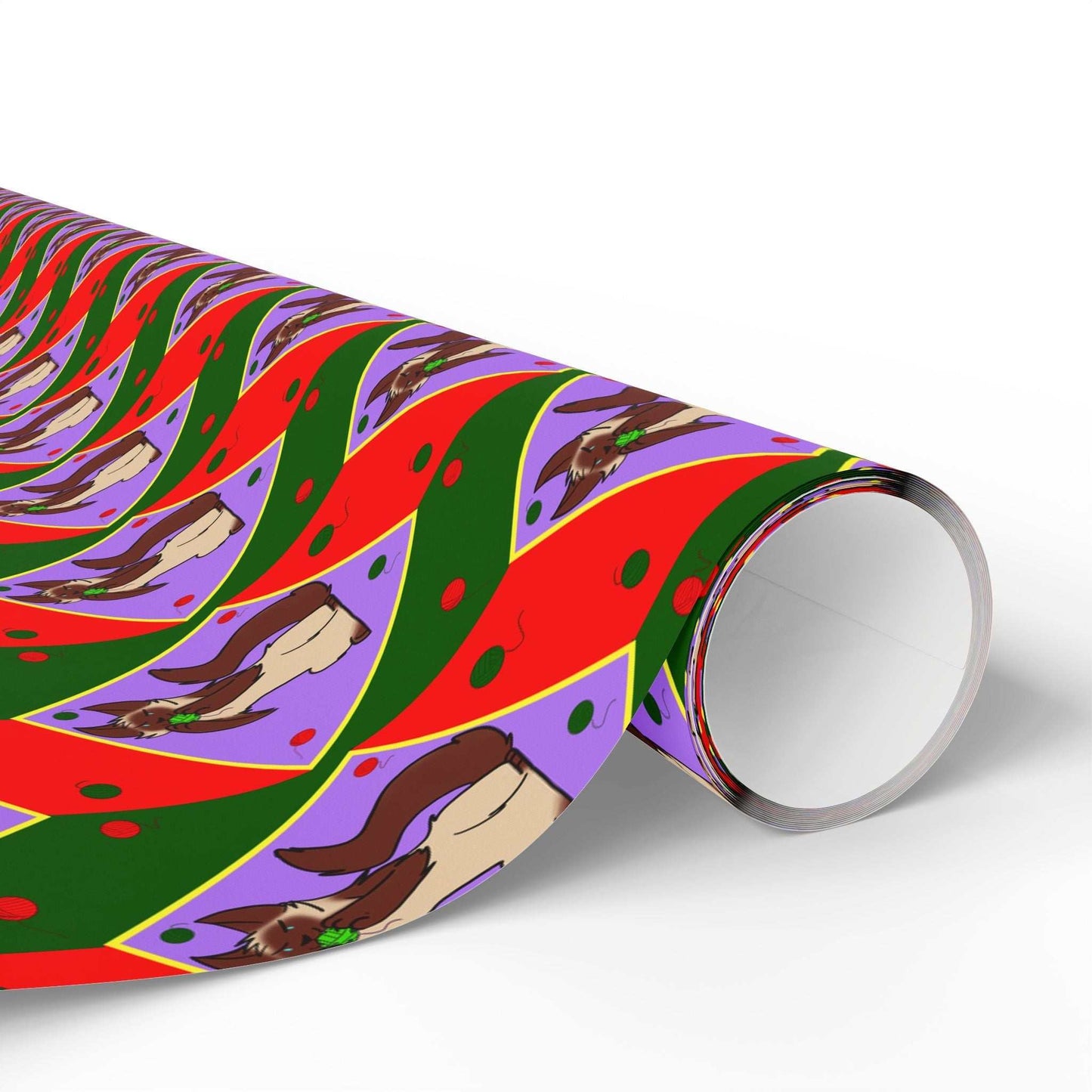 Cat Wrapping Paper- Ball of String Design