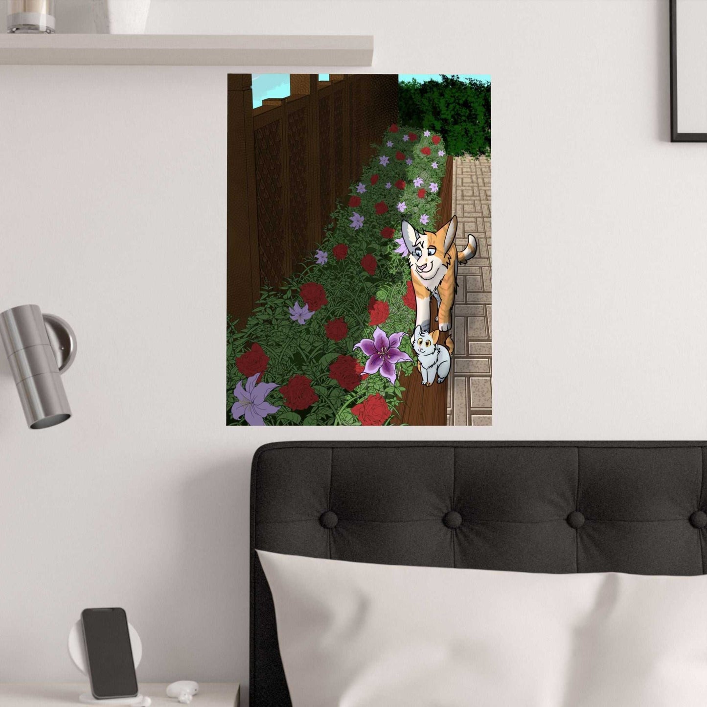 Springtime Cat Poster