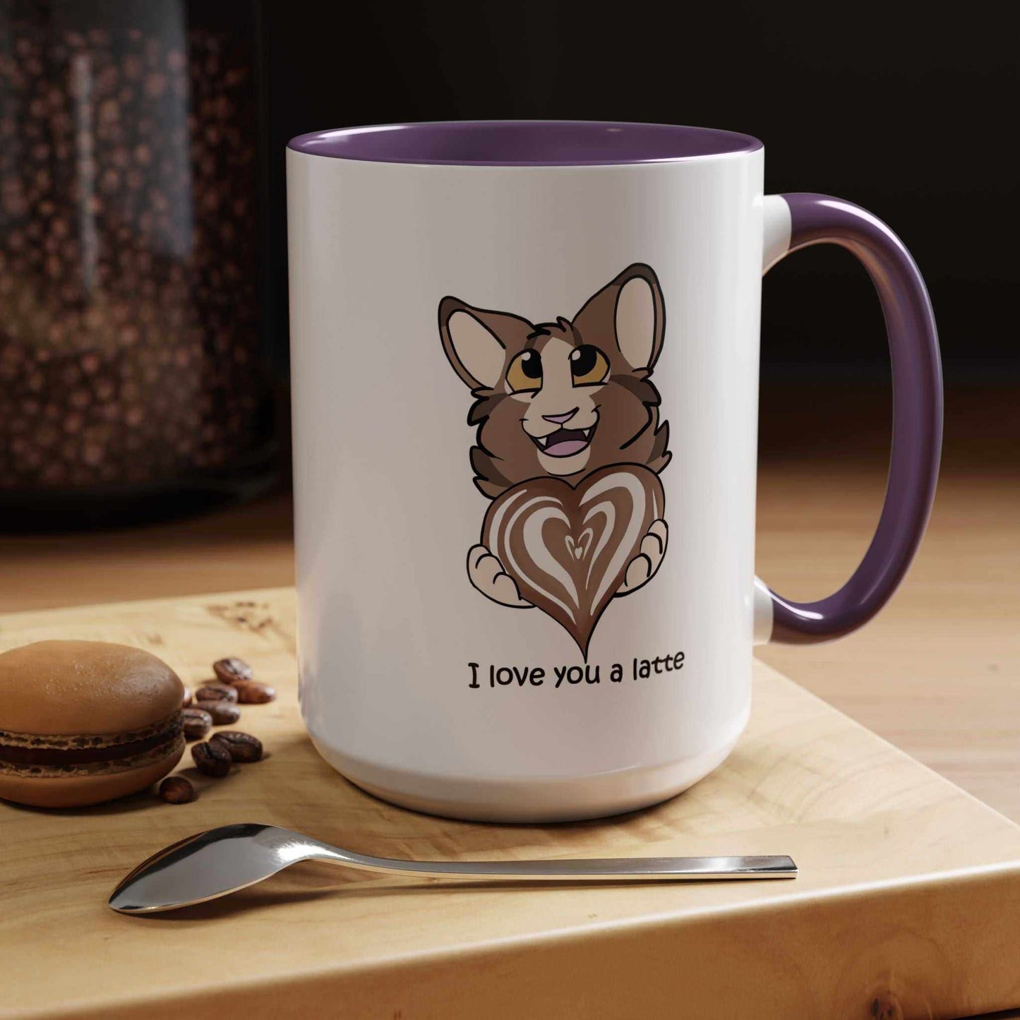I Love You a Latte - Cute Cat Coffee Mug
