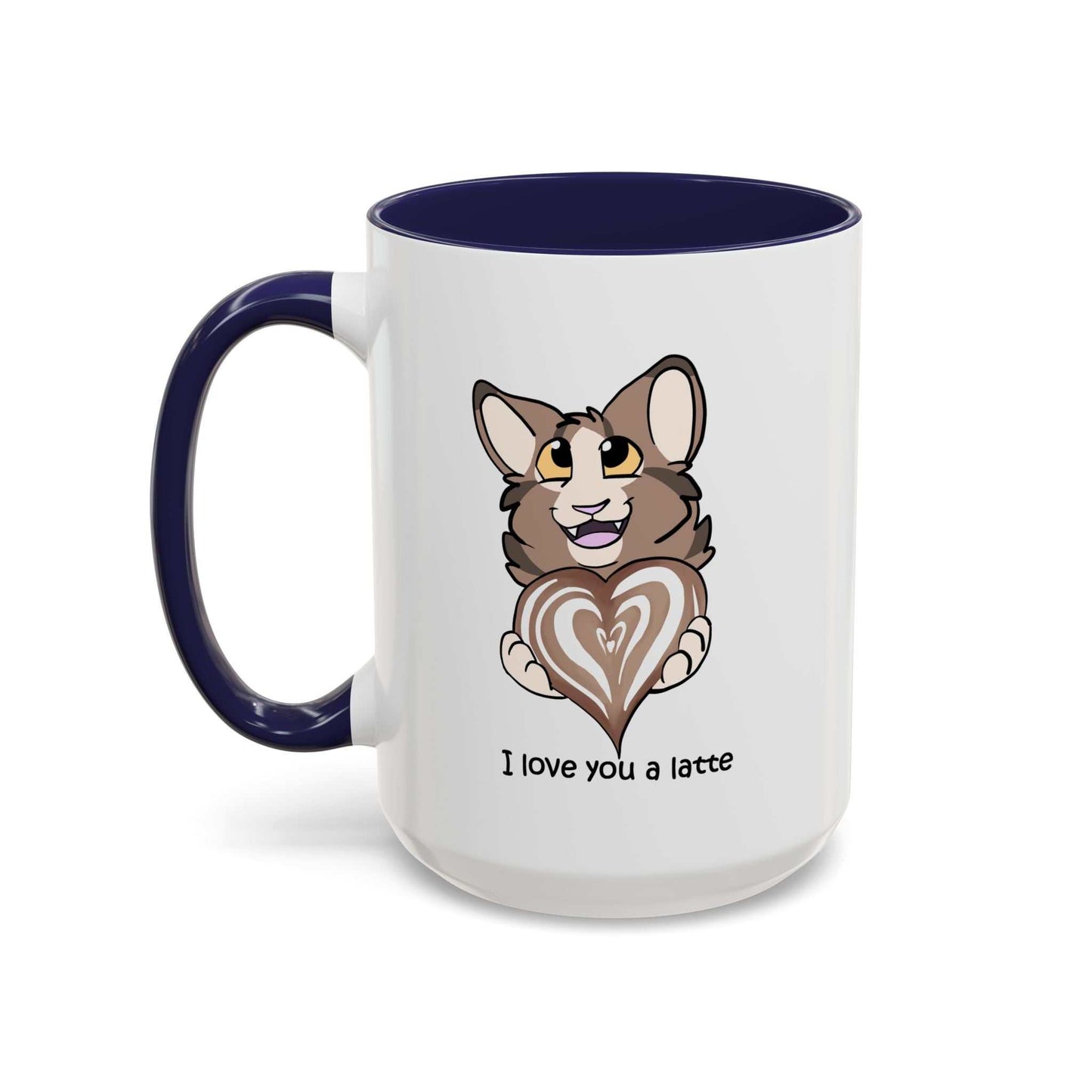 I Love You a Latte - Cute Cat Coffee Mug
