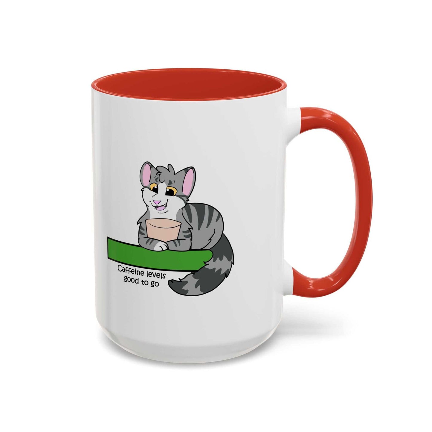 Funny Cat Coffee Mug- Caffeine Levels