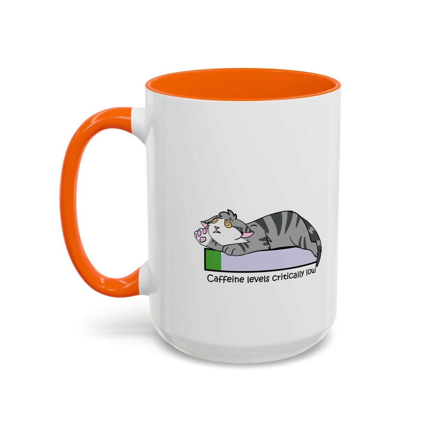 Funny Cat Coffee Mug- Caffeine Levels