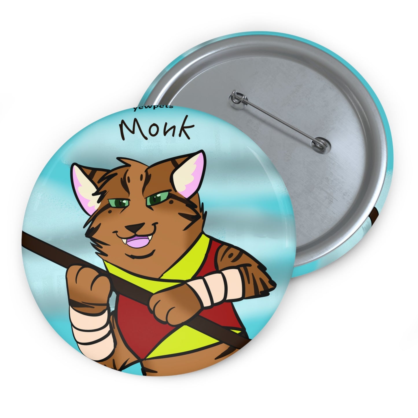 Cat Monk Dnd Button