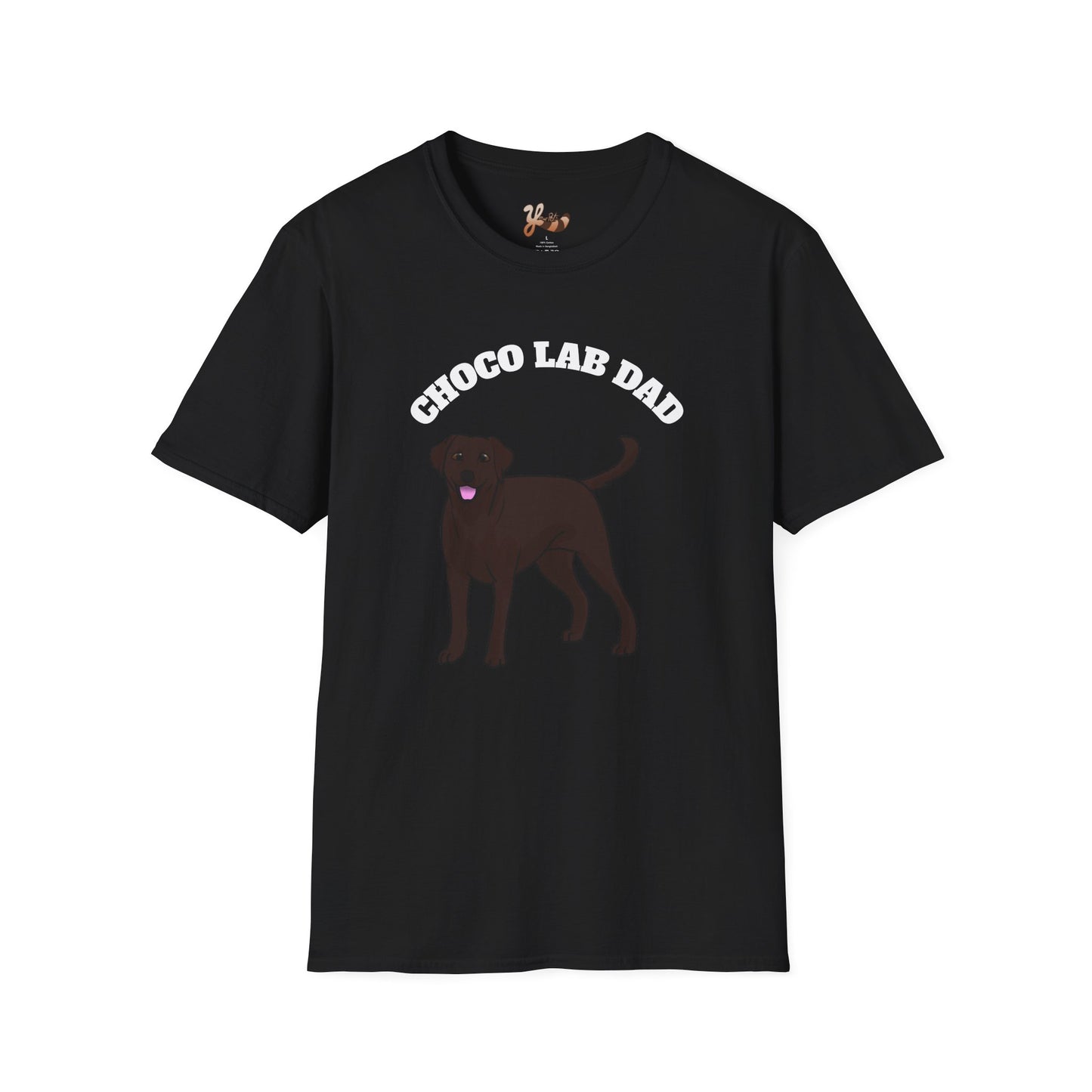 Dog Dad T-Shirt - Chocolate Lab Design