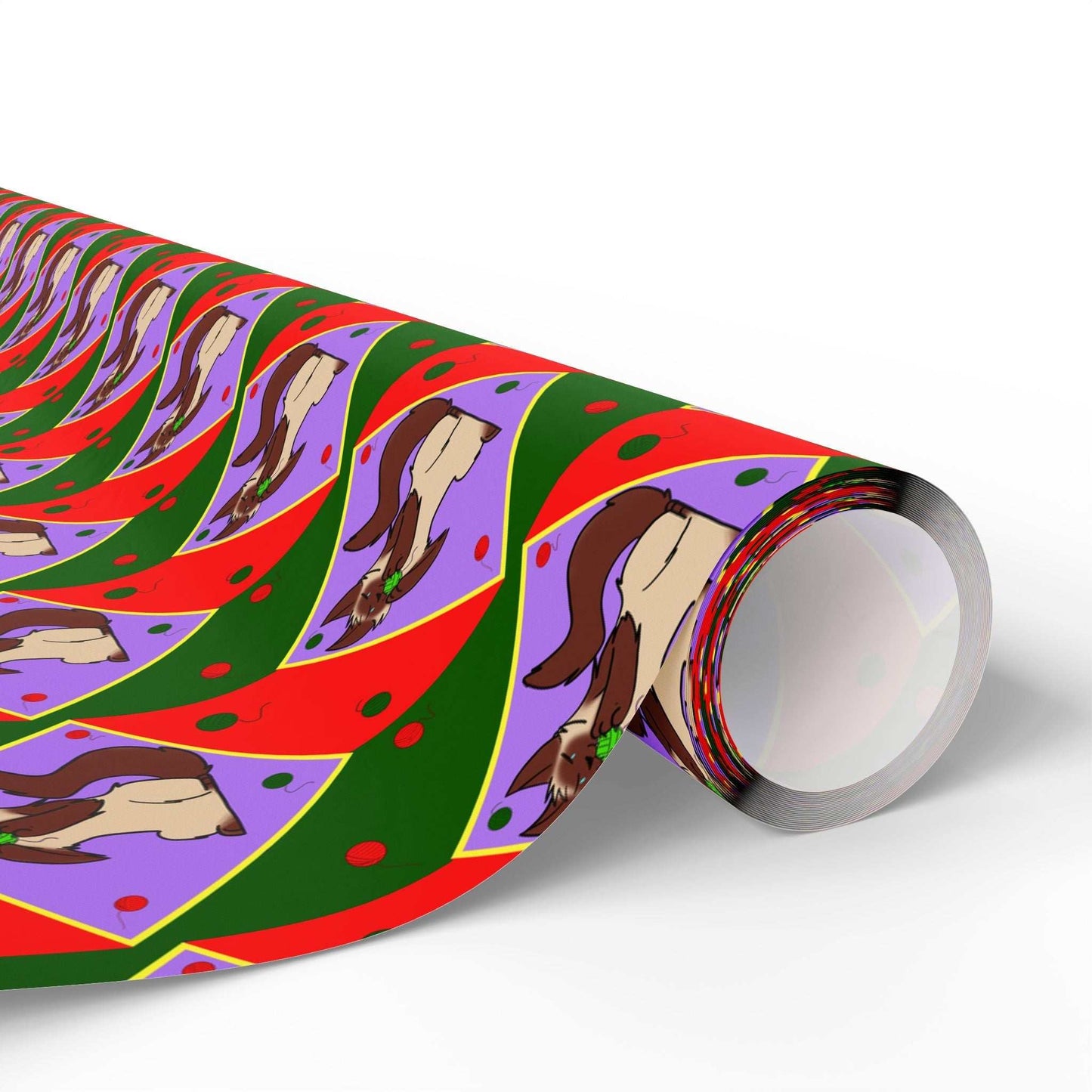 Cat Wrapping Paper- Ball of String Design