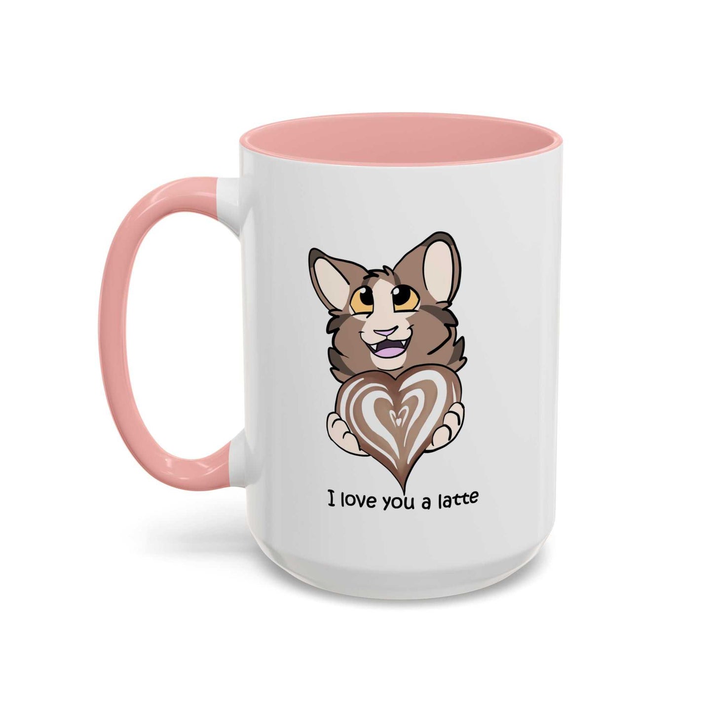 I Love You a Latte - Cute Cat Coffee Mug