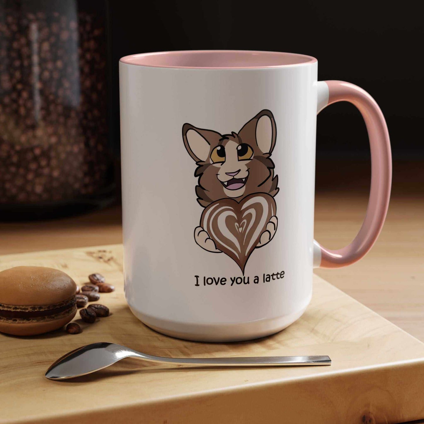 I Love You a Latte - Cute Cat Coffee Mug
