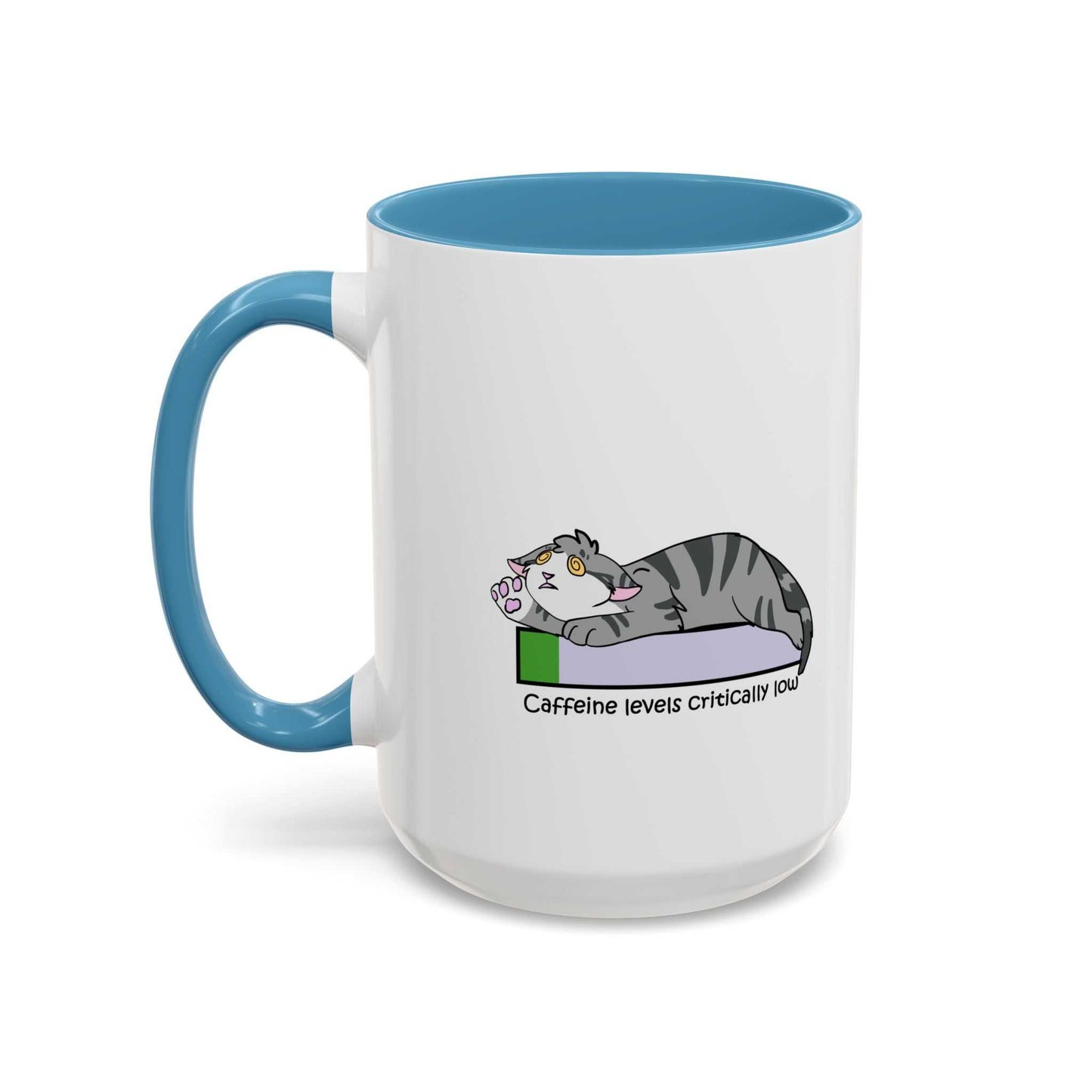 Funny Cat Coffee Mug- Caffeine Levels