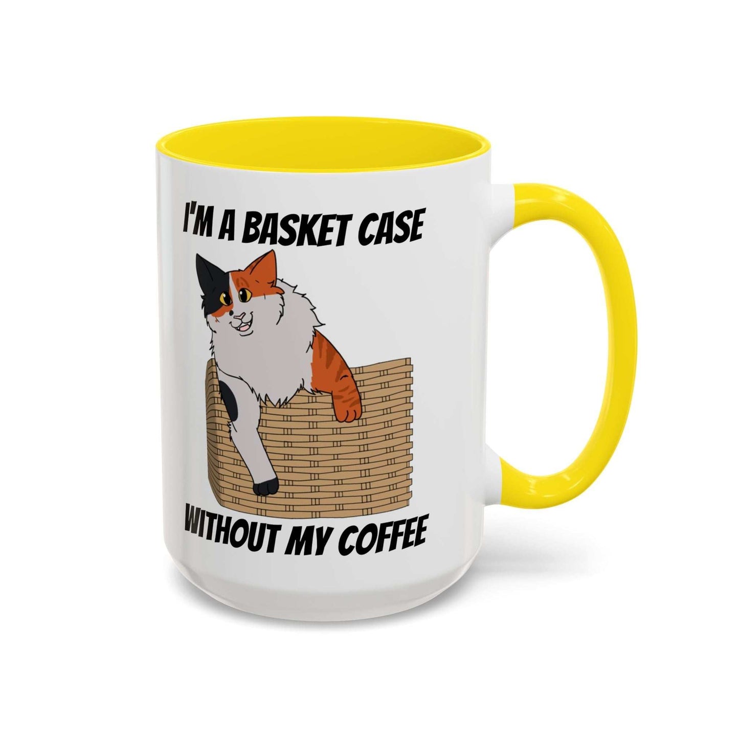 Funny Coffee Mug - Basket Case Cat