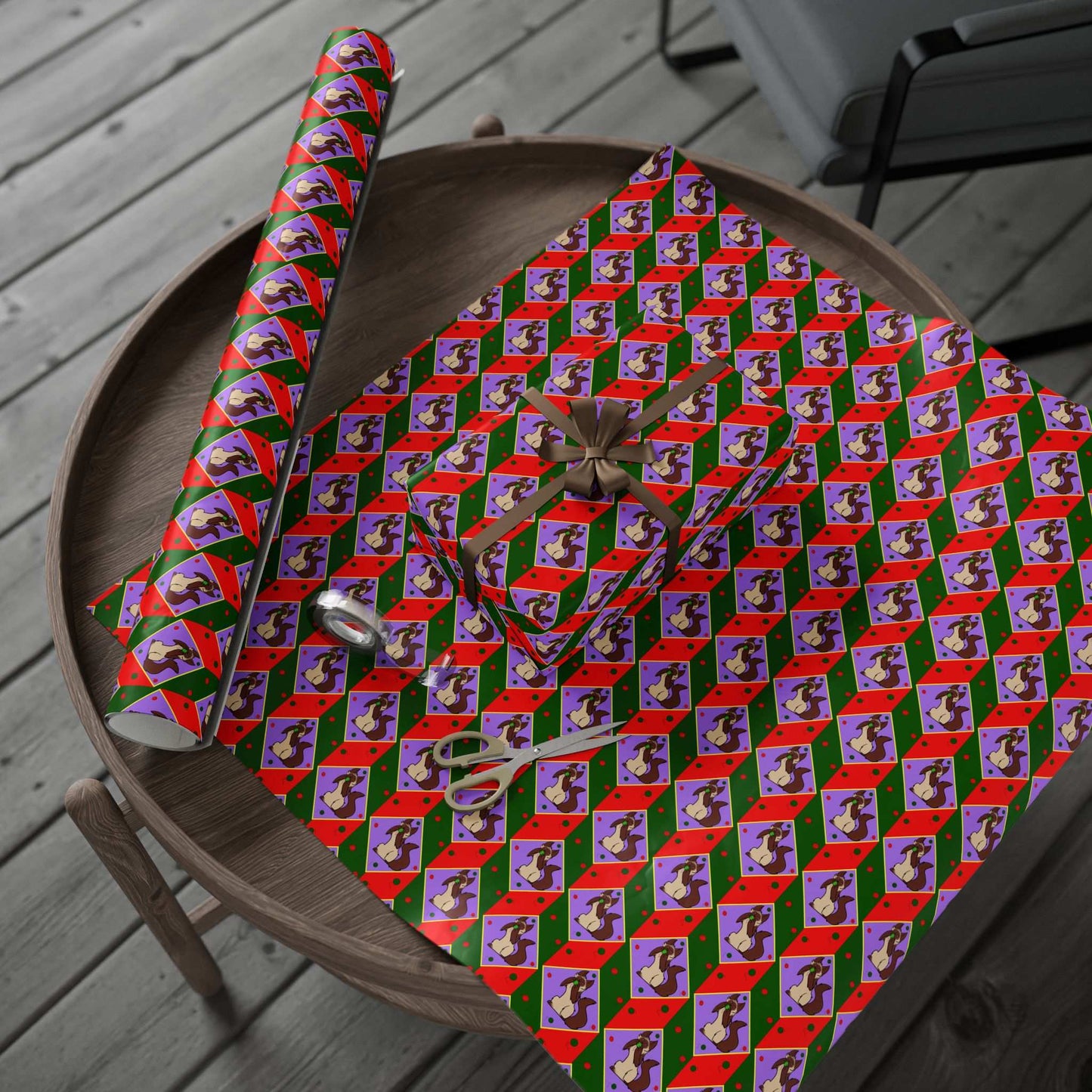 Cat Wrapping Paper- Ball of String Design