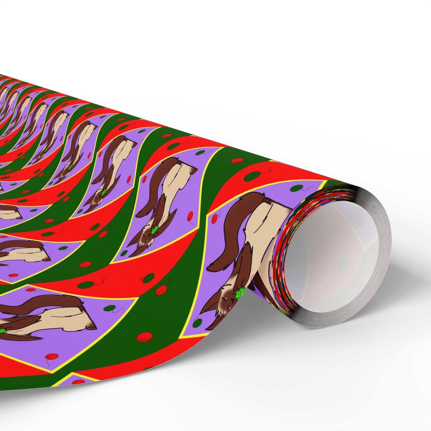 Cat Wrapping Paper- Ball of String Design