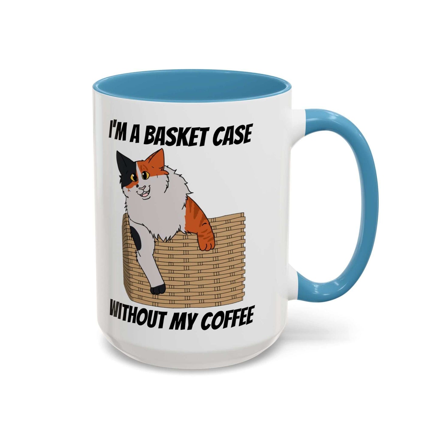 Funny Coffee Mug - Basket Case Cat