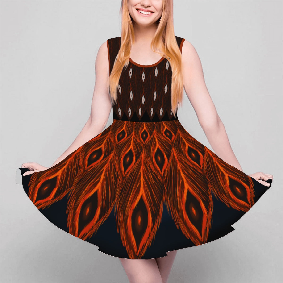 Dark Phoenix Dress - Skater Skirt