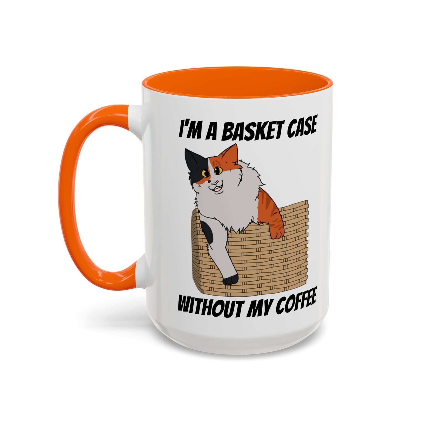 Funny Coffee Mug - Basket Case Cat