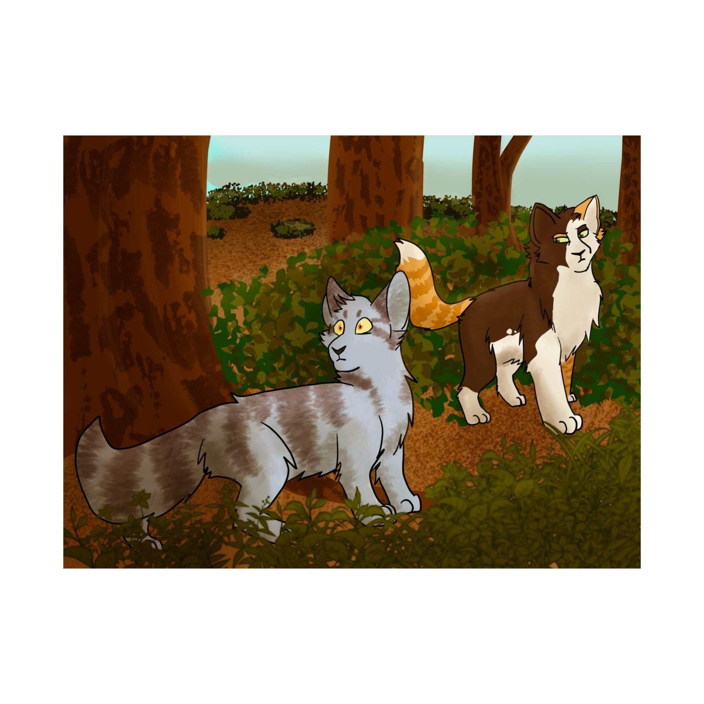 Forest Cats Poster