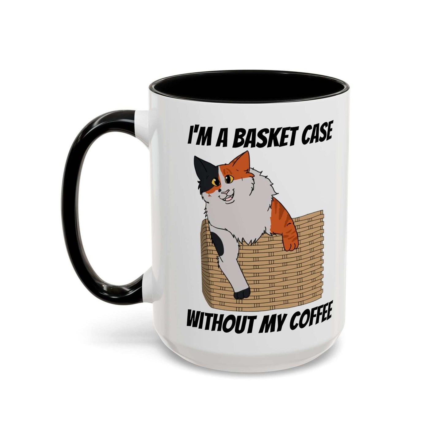 Funny Coffee Mug - Basket Case Cat