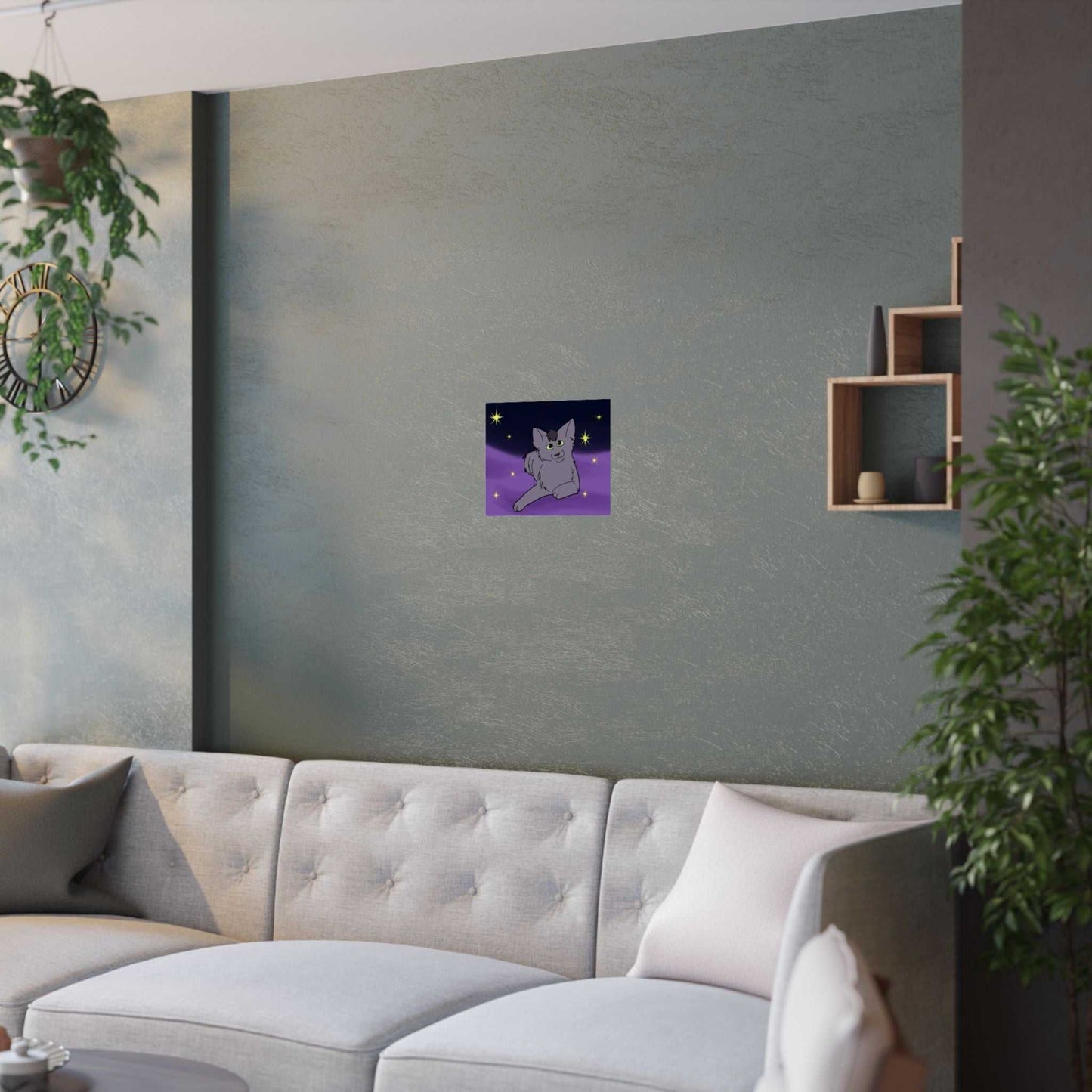 Starry Cat Poster