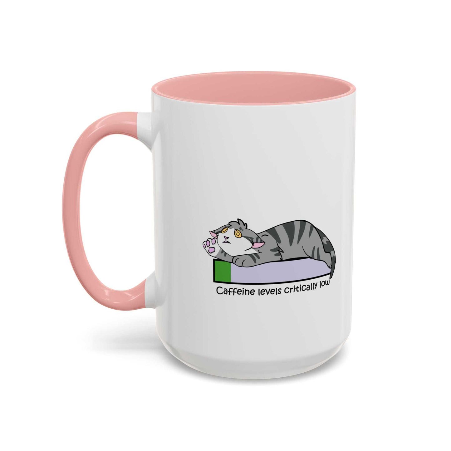 Funny Cat Coffee Mug- Caffeine Levels