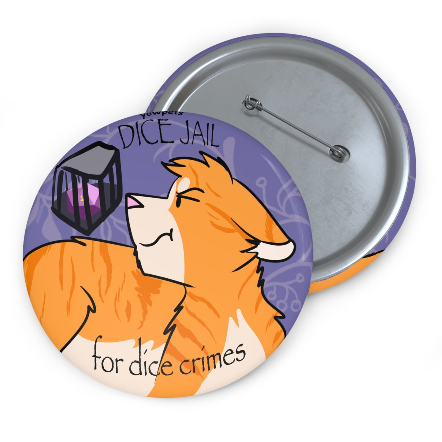 DnD Button Dice Jail- cat