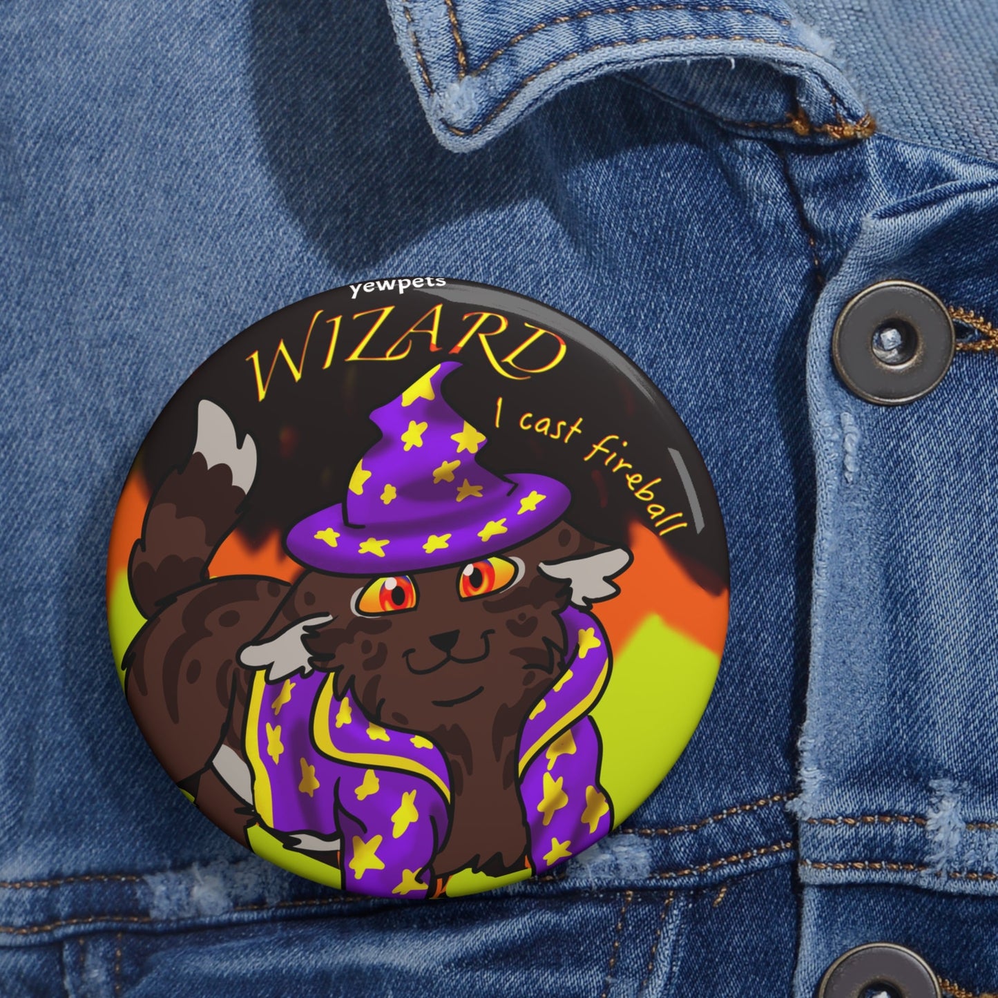 Cat Wizard DnD Button